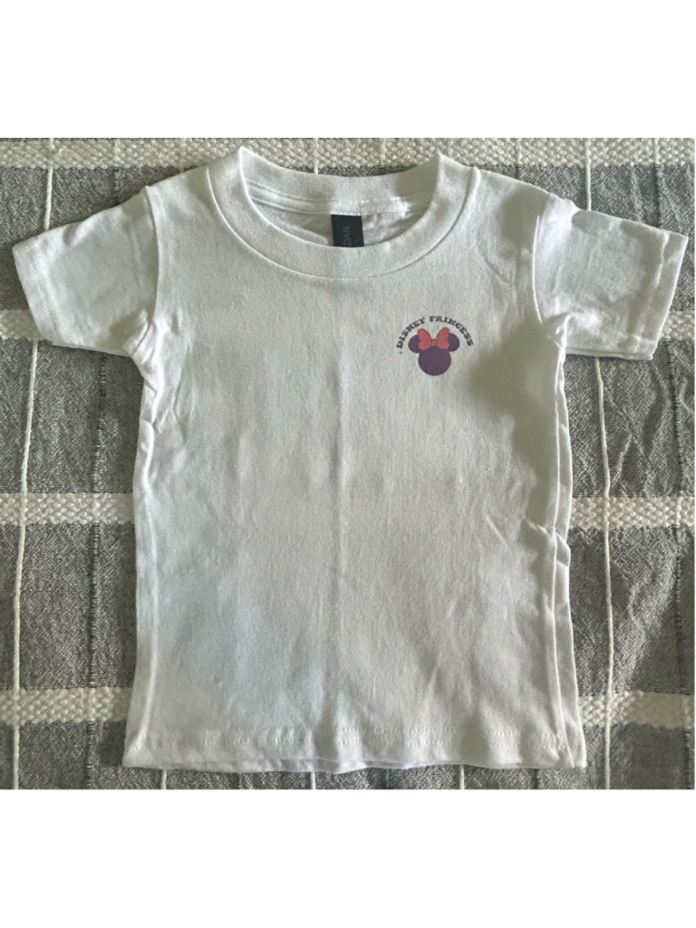 NWOT Disney Princess Short Sleeve Tee White Purple Size 2T